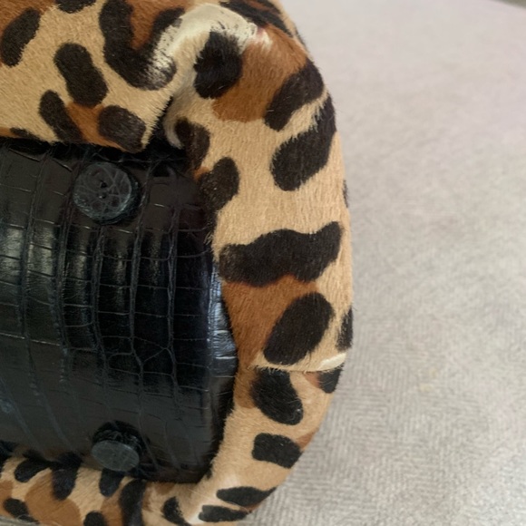 Nancy Gonzalez Leopard and Crocodile Handbag - Picture 11 of 14